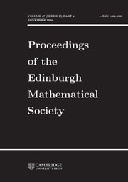 Proceedings of the Edinburgh Mathematical Society